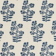 Wild Flower Fabric Indigo Blue