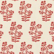 Wild Flower Fabric Rustic Red