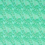 Willow Bough Fabric Sky Blue Leaf Green