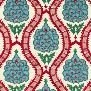 Anar Trellis Embroidered Fabric