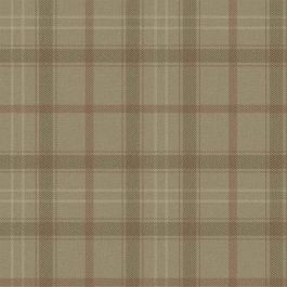 Tweed Check Wallpaper in Light Brown by Coordonne