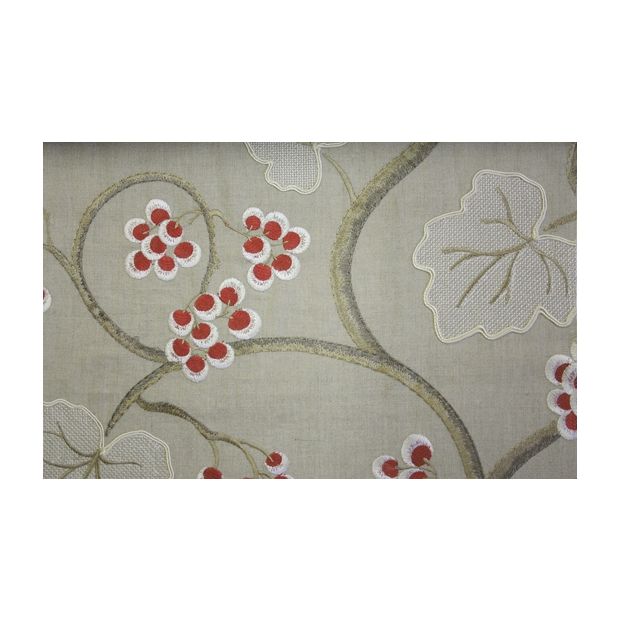 Shiraz Embroidered Linen Fabric
