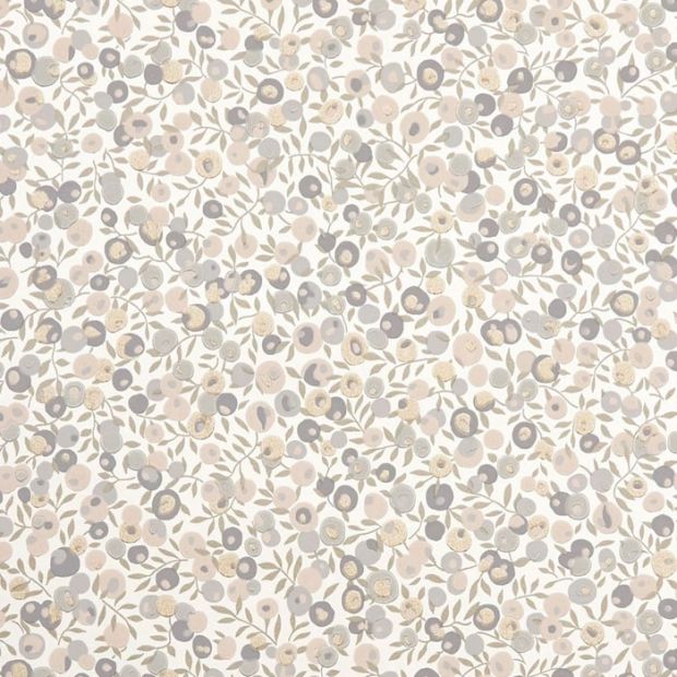 Wiltshire Blossom Wallpaper Pewter Gold