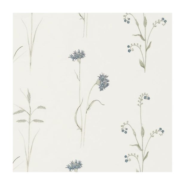 Meadow Grasses Embroidered Fabric