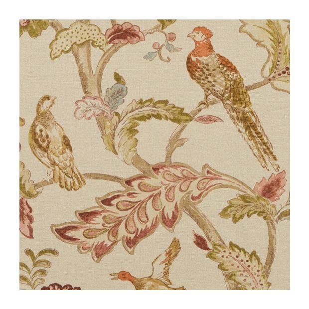 Early Birds Linen Fabric