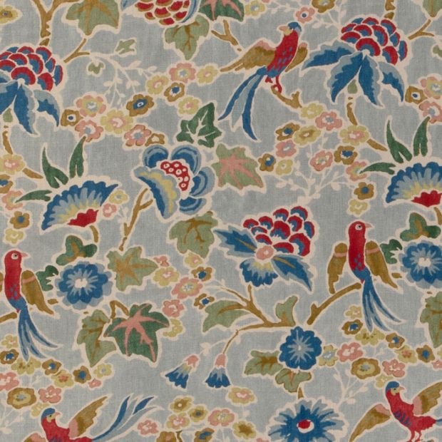 Posy Print Fabric Blue Multi