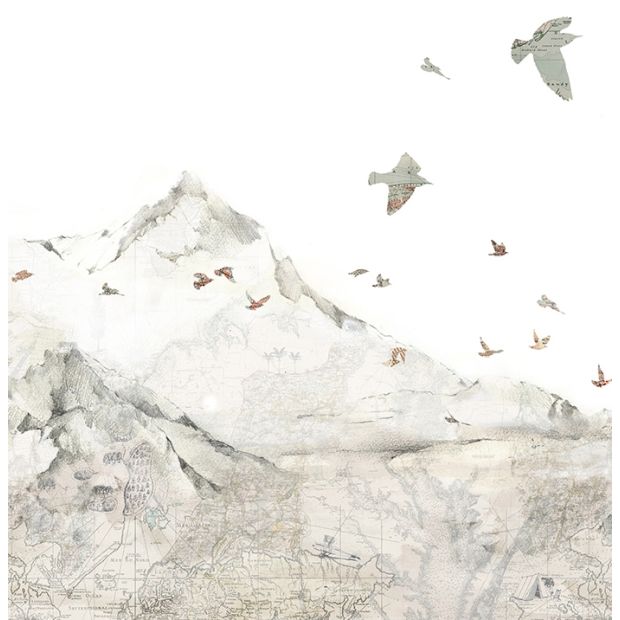 Paper Mountains Wall Panel