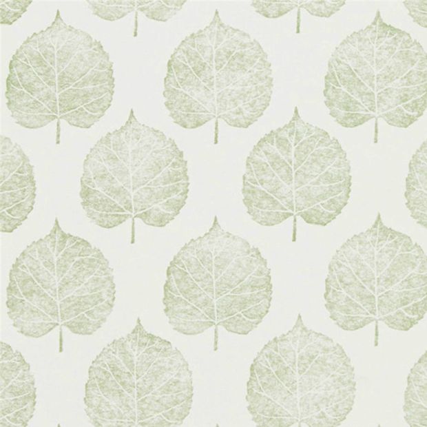 Lyme Leaf Wallpaper in Celadon
