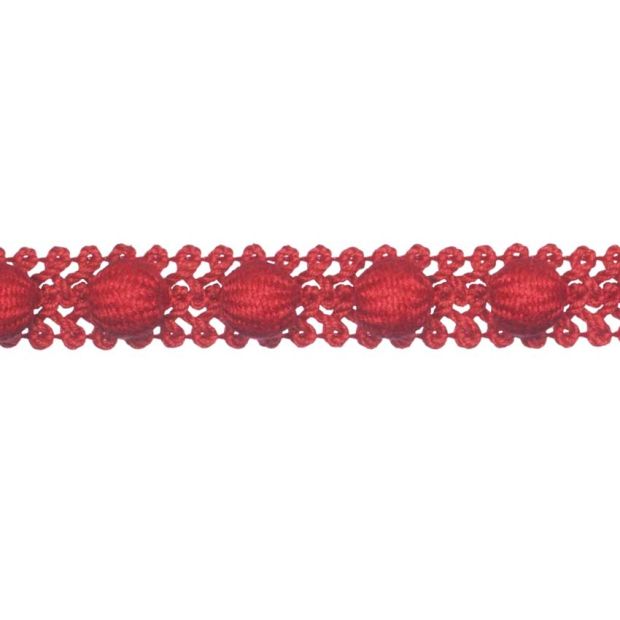 Harbour Beaded Braid in red