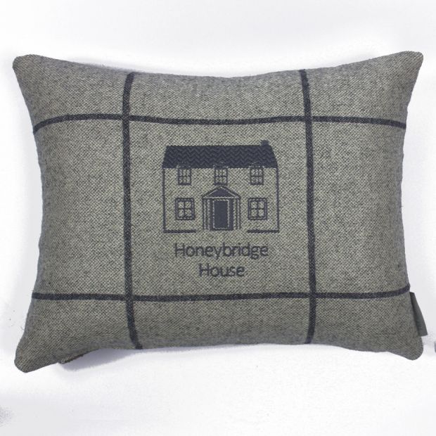 Where the Home Is Embroidered Cushion