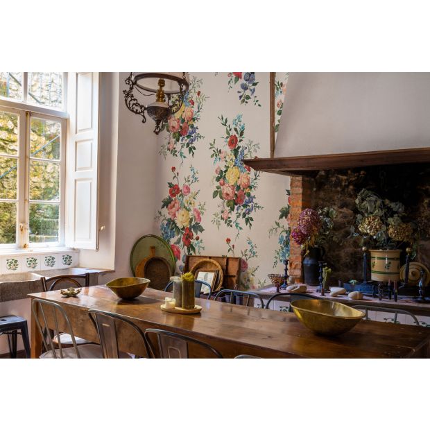 Carmen Multicoloured | Floral Wallpaper