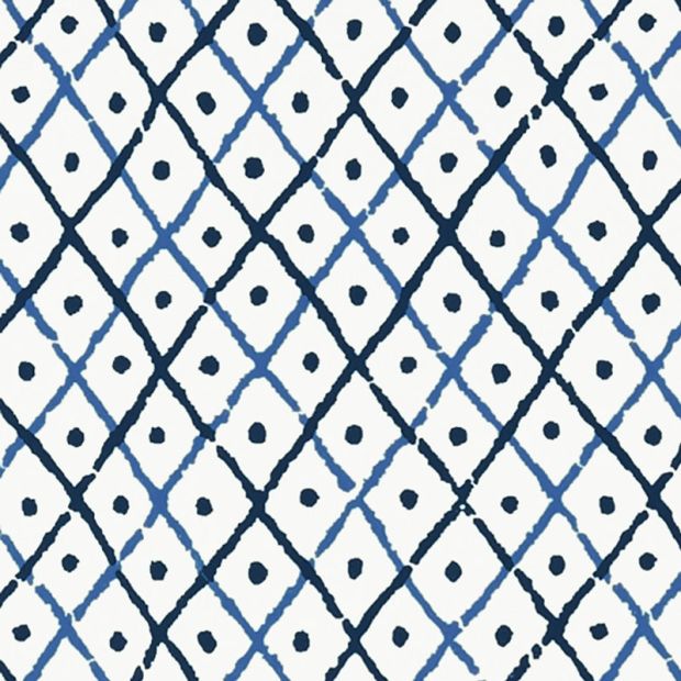 Mini Trellis Wallpaper in Navy | Palampore Collection | Shop all the ...
