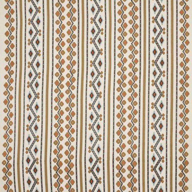 Bayton Embroidery Fabric Sienna
