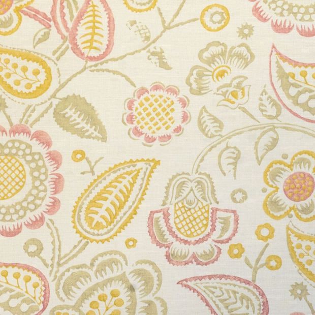 Bepton Fabric in Maize and Blush
