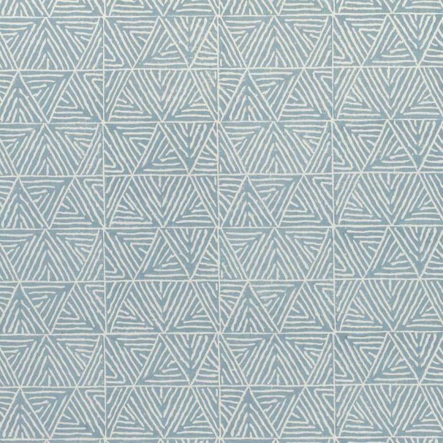 Blue Triangle Fabric