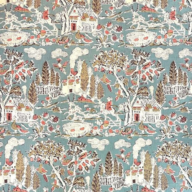 Canterbury Wallpaper Pale Blue