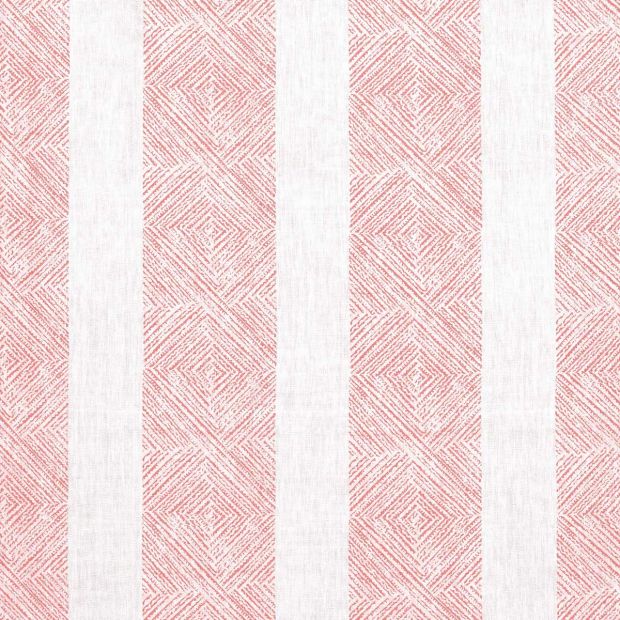Clipperton Stripe Linen Fabric Blush Pink