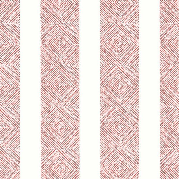 Clipperton Stripe Wallpaper Red Geometric