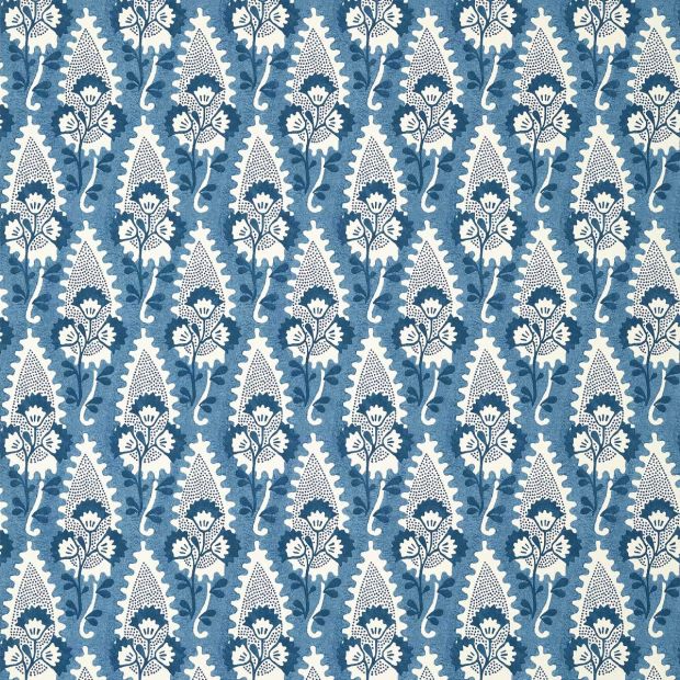 Cornwall Wallpaper Blue Floral