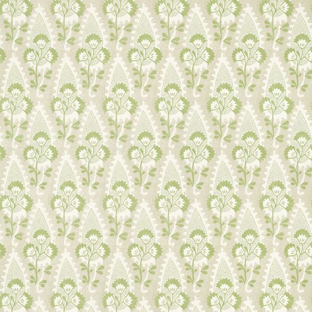 Cornwall Wallpaper Green and Beige Floral
