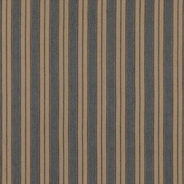 Cowdray Stripe Fabric Denim Blue
