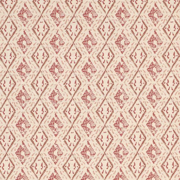 Dacca fabric in Red and Pink