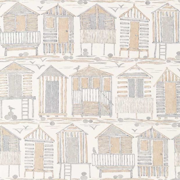 Beach Huts Fabric