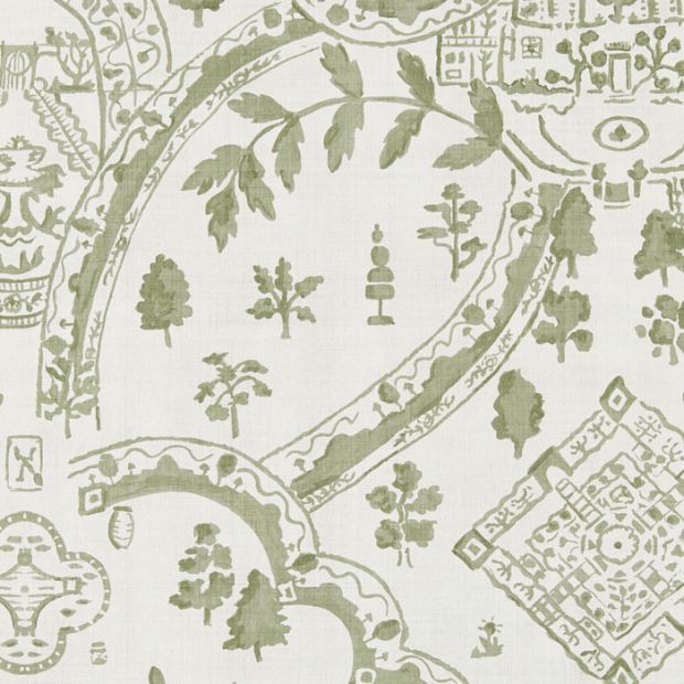 Topiary View Wallpaper Thyme