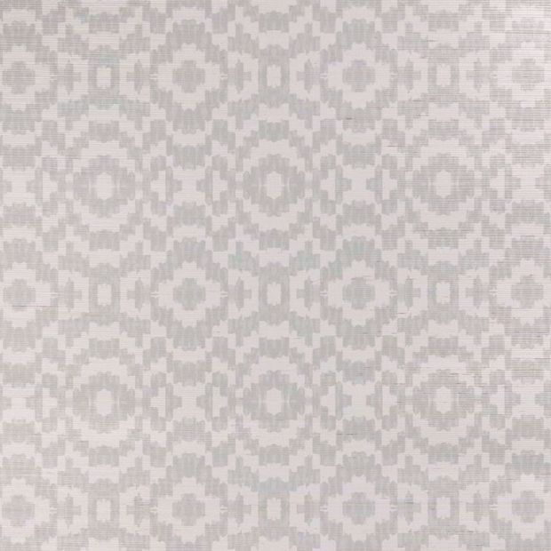 Echo Raffia Wallpaper Pearl Grey Geometric