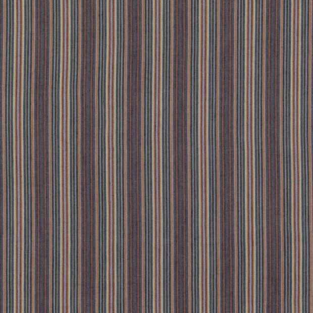 Falconer Stripe Fabric Indigo Blue Red