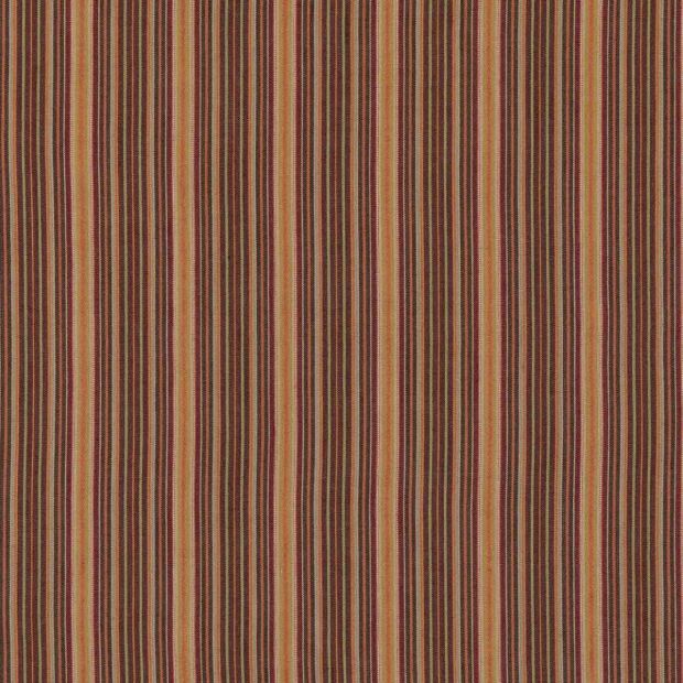 Falconer Stripe Fabric Spiced Orange