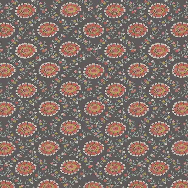 Floral Ogee Wallpaper