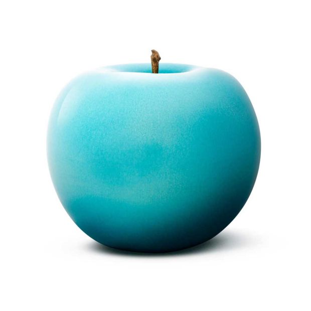 Glazed Ceramic Apple Sculpture