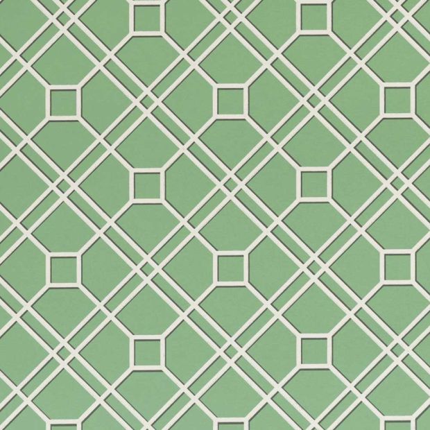 Green Trellis Wallpaper