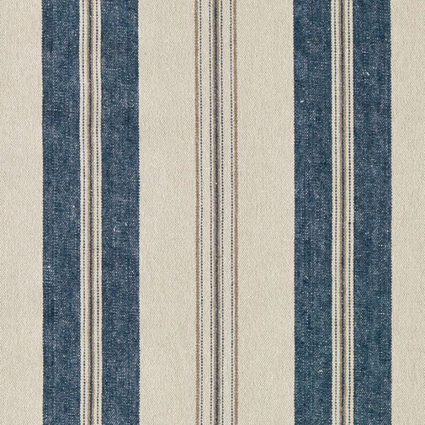 Highgrove Stripe Fabric Blue