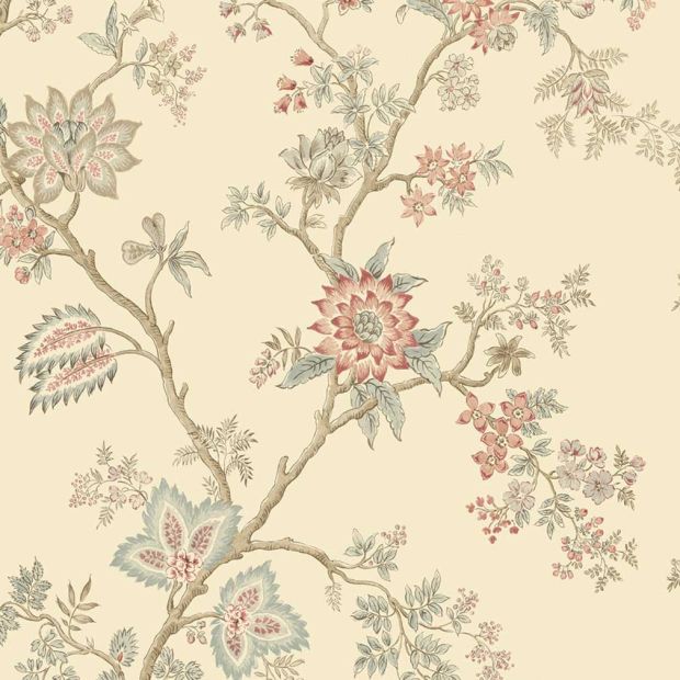 Indienne Floral Linen Fabric