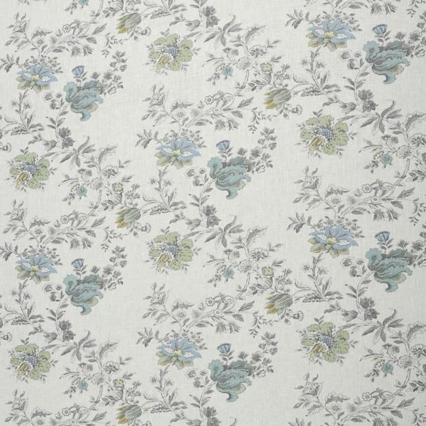 Nine Flowers Linen Fabric