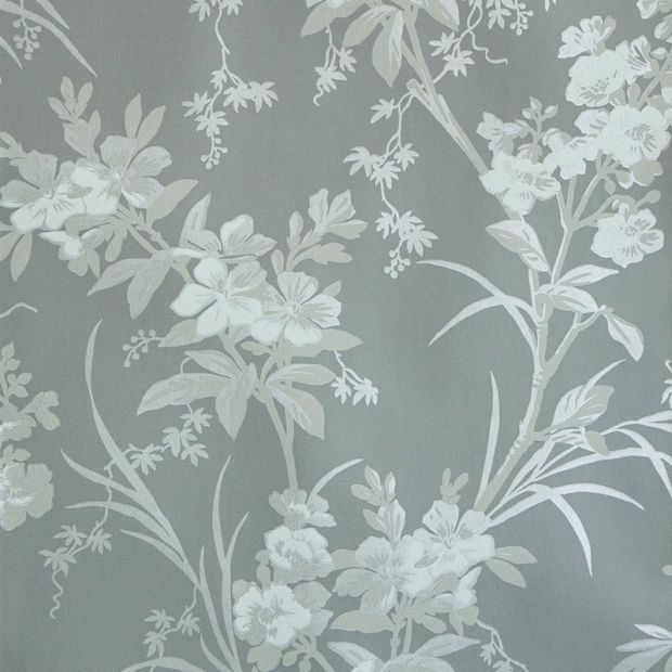 Templeton Garden Wallpaper in Charcoal Grey | Jean Monro Petersham ...