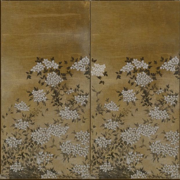 Jute Flora Wall Panel