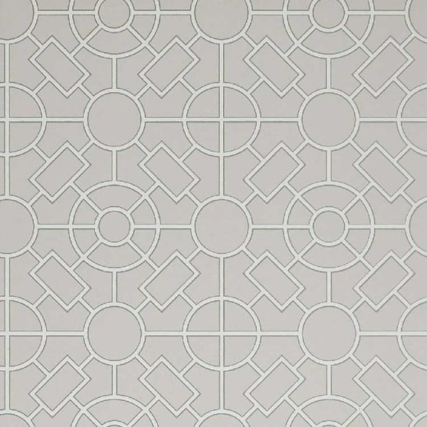 Knot Garden Wallpaper Trellis Grey