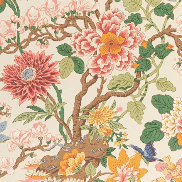 Large Print Floral Wallpaper