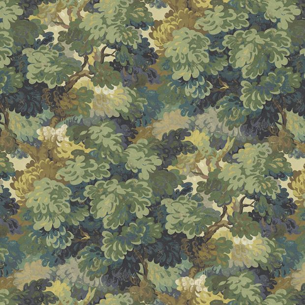 English Oak Velvet Fabric