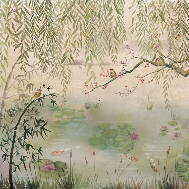 Lotus Mural Wallpaper