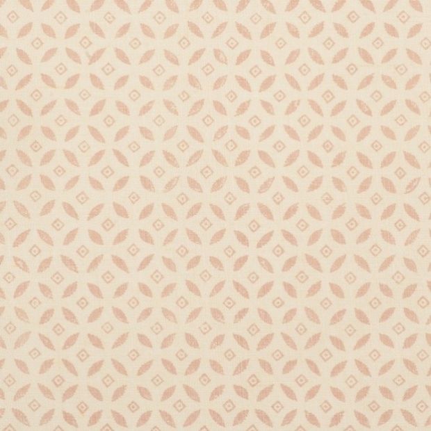 Lulsley Linen Fabric Mallow Blush Pink Geometric Print