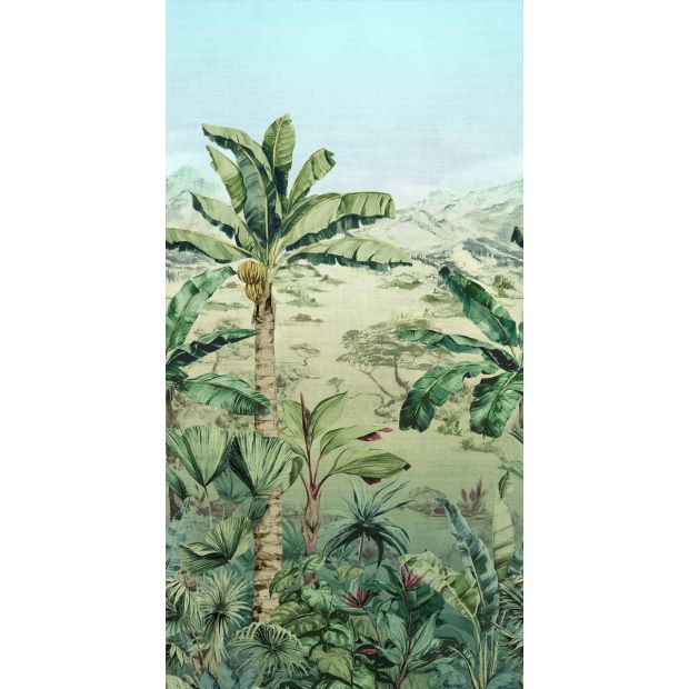 Martinique Wallpaper Leaf Green