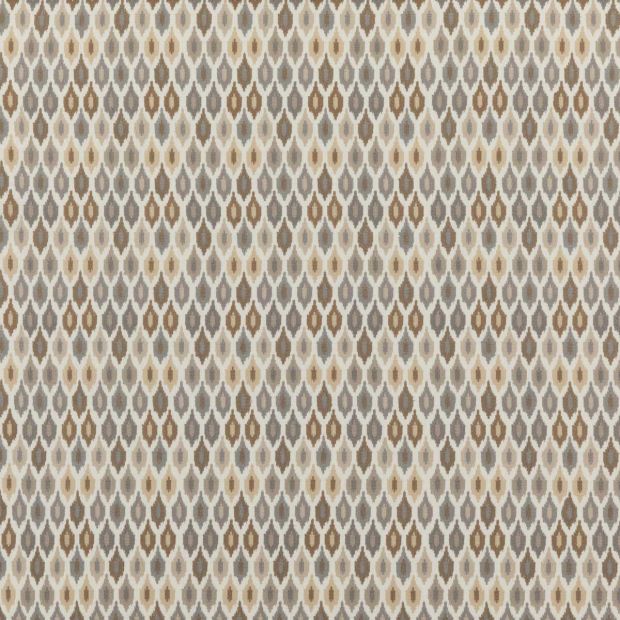 Mazara Embroidered Fabric Stone Neutral Grey