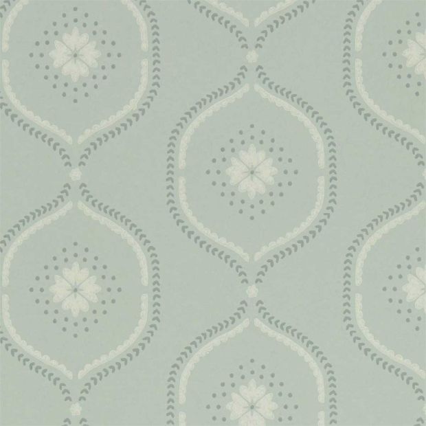 Milcombe Wallpaper Mist blue Duck Egg