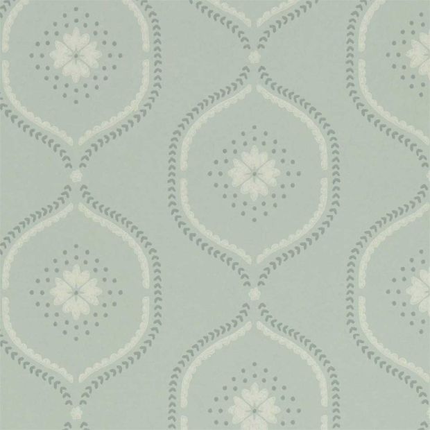 Milcombe Wallpaper Mist blue Duck Egg