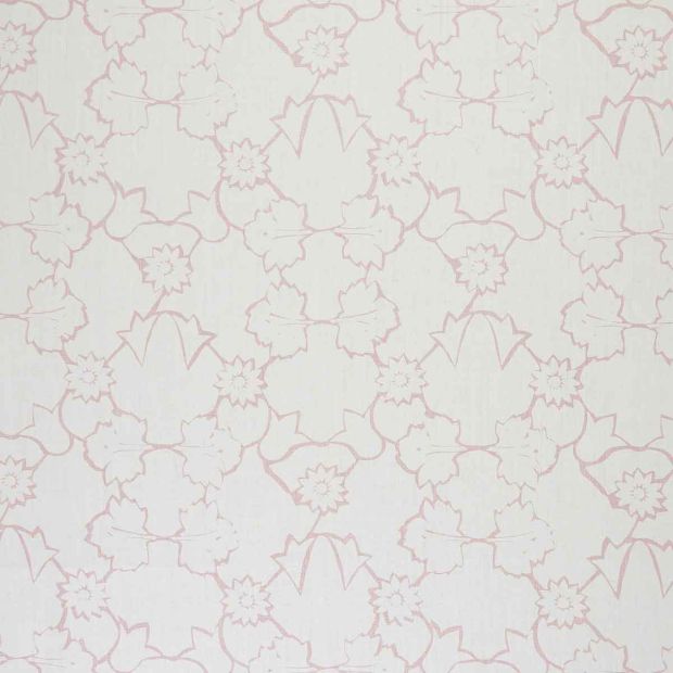 Naked Angelica Linen Fabric Pink Floral Printed