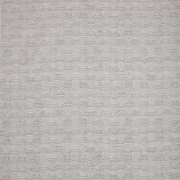 Onde Linen Fabric Light Grey Printed